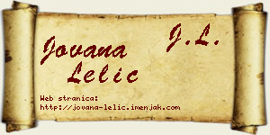 Jovana Lelić vizit kartica